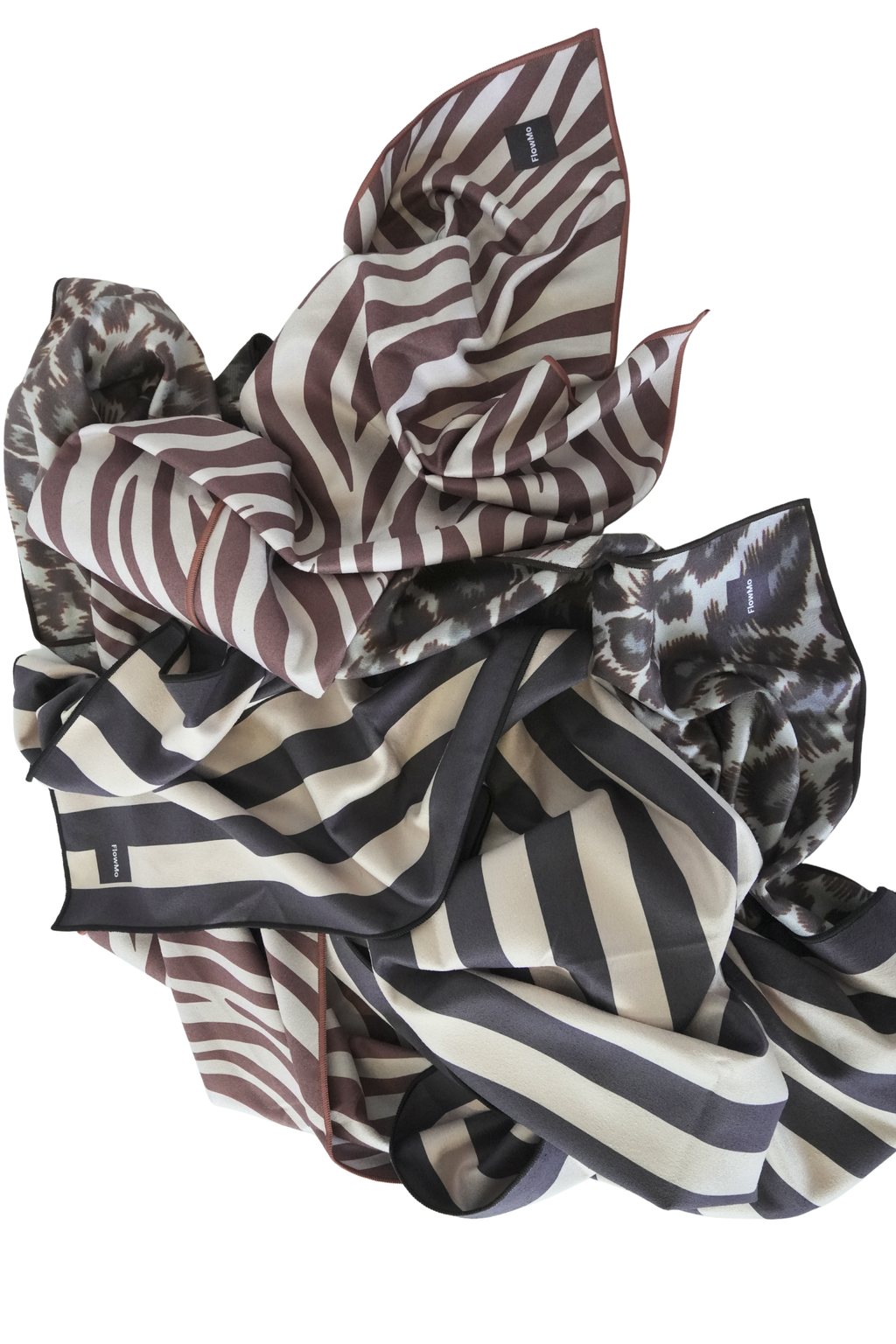 Beige Striped Mat Towel